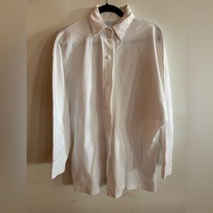 Bryn Walker 100% Cotton Knit Shirt Women’s L Lagenlook Artsy Scandicore Career